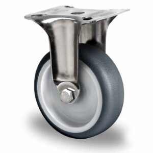 Bockrolle ø 75 mm Serie P2T2 Gleitlager Edelstahl