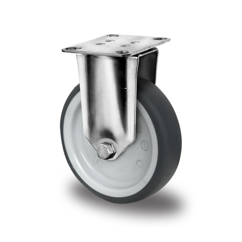 Bockrolle ø 100 mm Serie P2T2 Gleitlager Edelstahl