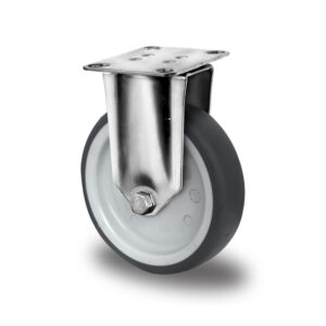 Bockrolle ø 125 mm Serie P2T2 Gleitlager Edelstahl