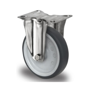 Bockrolle ø 80 mm Serie P2W2 Gleitlager Edelstahl