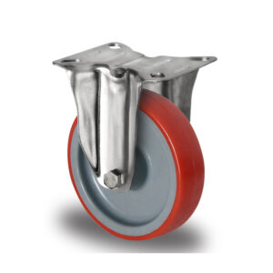 Bockrolle ø 100 mm Serie N2U6 Rollenlager Edelstahl