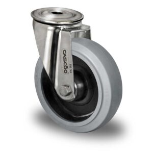 Rückenlochlenkrolle ø 200 mm Serie R4E2 Rollenlager Edelstahl
