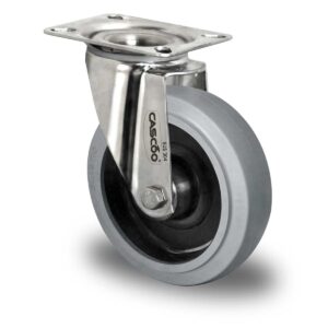 Lenkrolle ø 125 mm Serie R4E2 Rollenlager Edelstahl