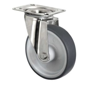 Lenkrolle ø 200 mm Serie P2W2 Gleitlager Edelstahl