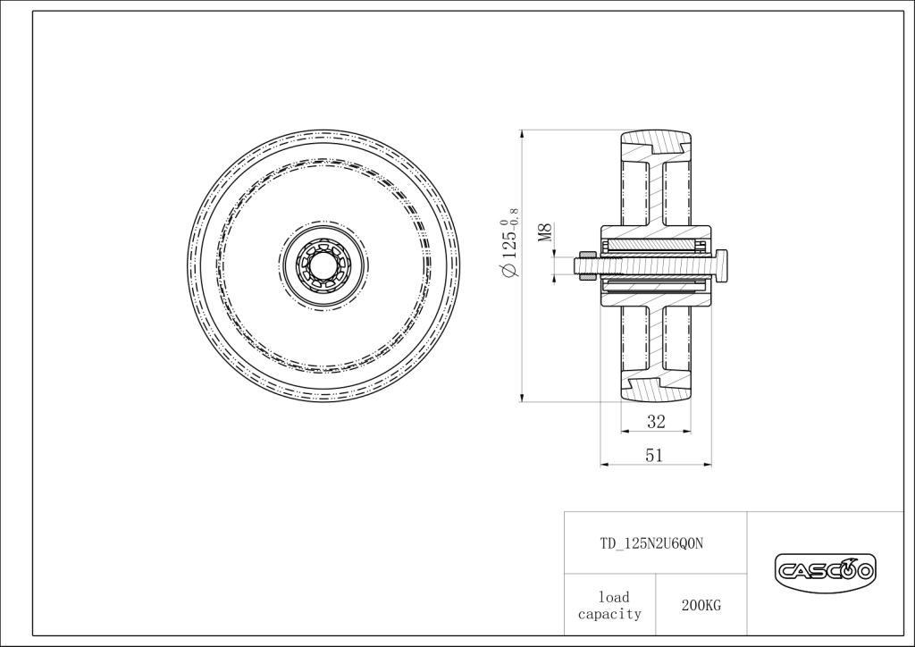 Technische Zeichnung BS125N2U6Q0N