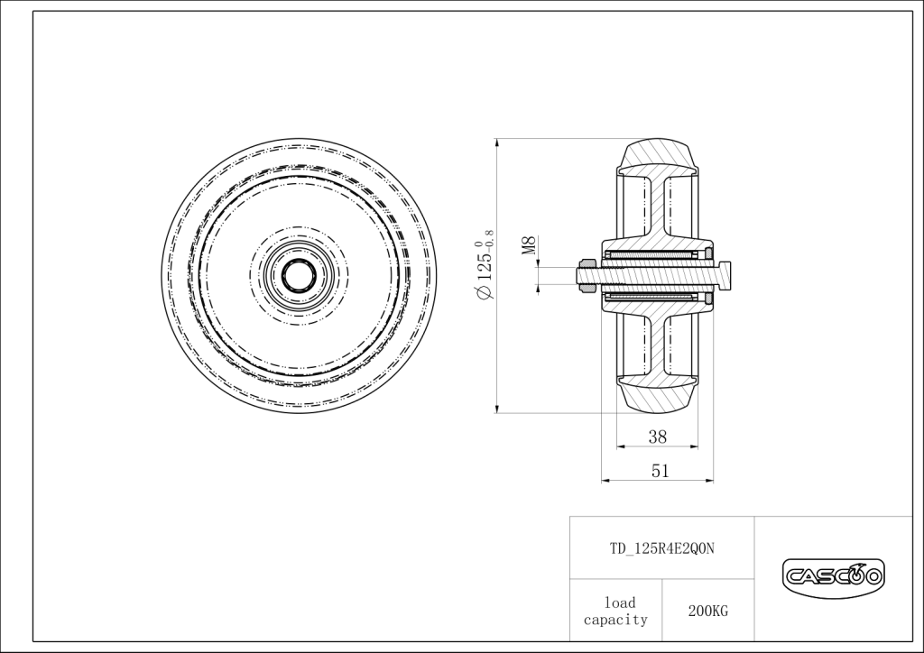 Technische Zeichnung BS125R4E2Q0N