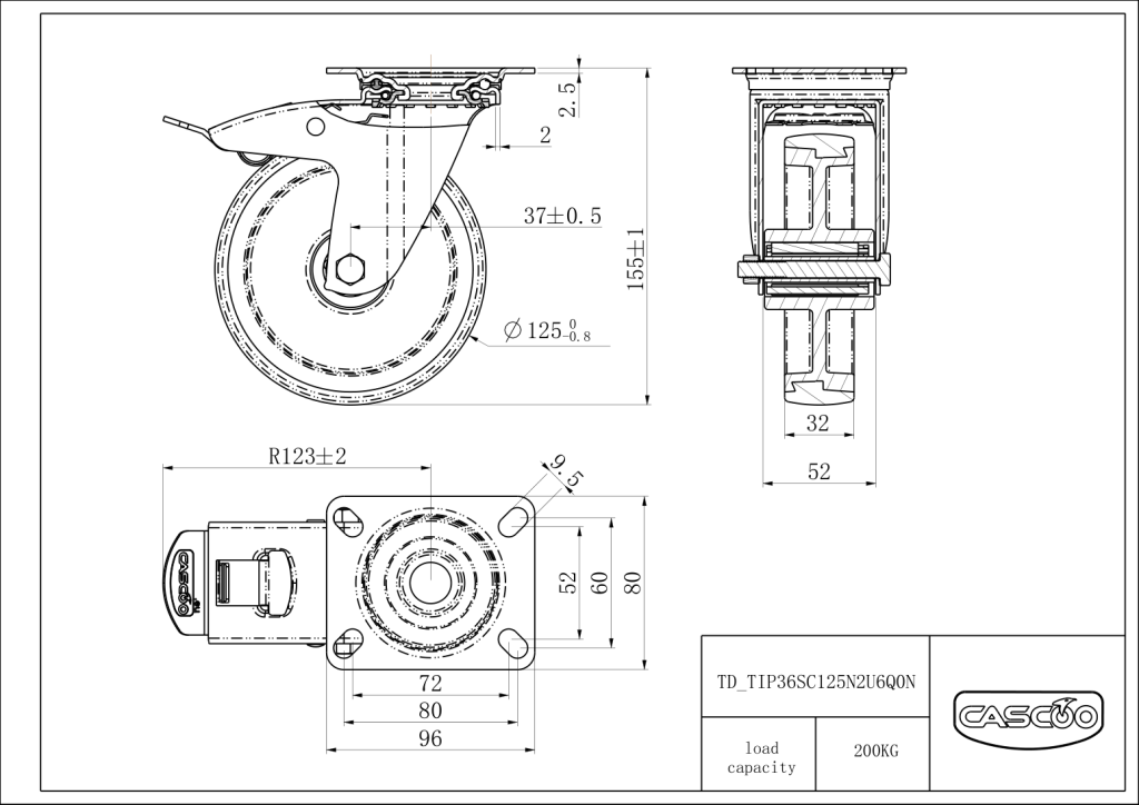 Technische Zeichnung BSTIP36S0125N2U6Q0N